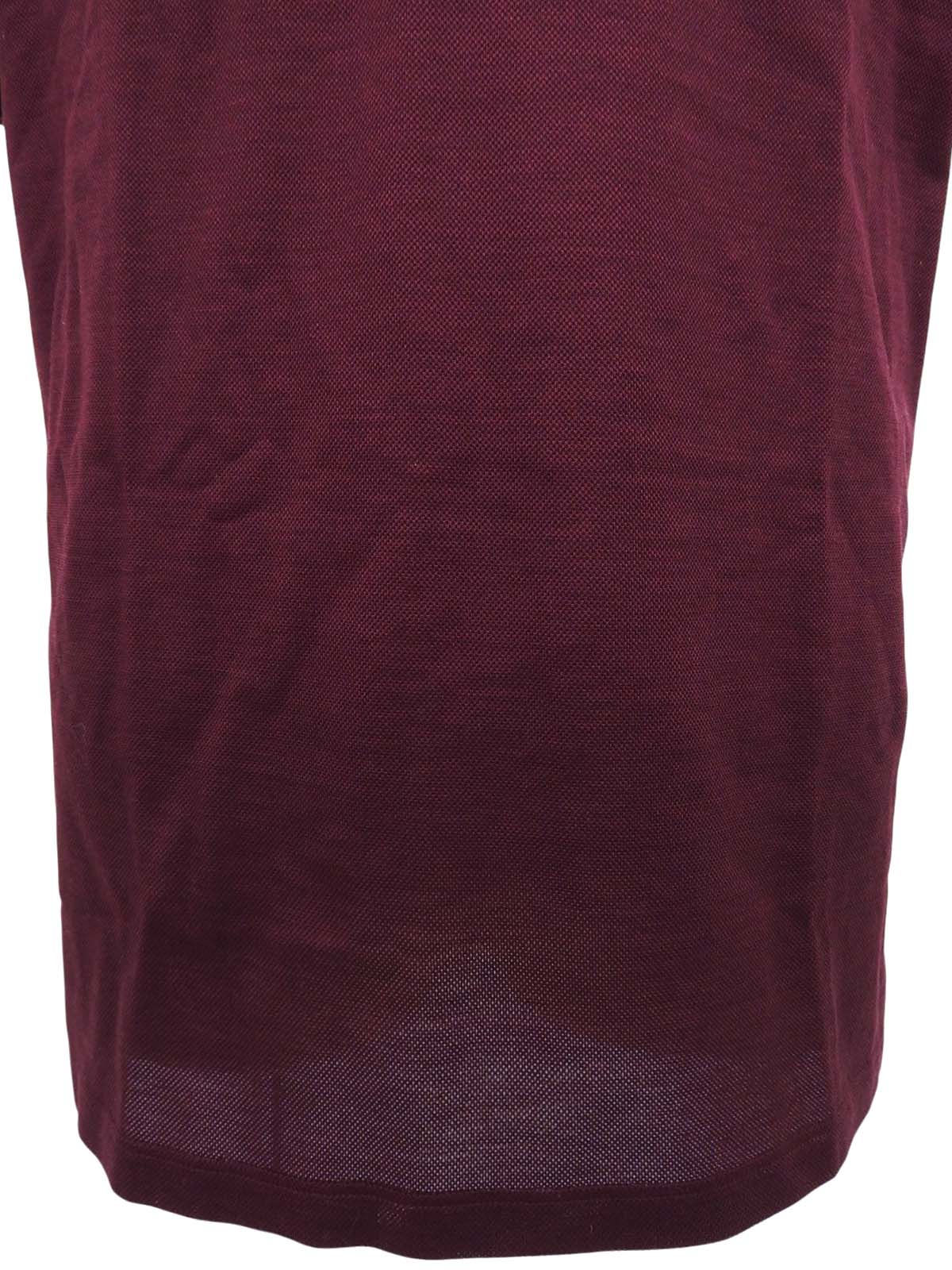 ロゴ刺繍ポロシャツ ボルドー