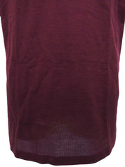 ロゴ刺繍ポロシャツ ボルドー