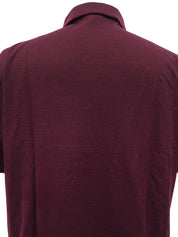ロゴ刺繍ポロシャツ ボルドー