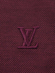 ロゴ刺繍ポロシャツ ボルドー