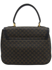 マカダムパターンロゴチャーム2wayバッグ ブラウン/ブラック