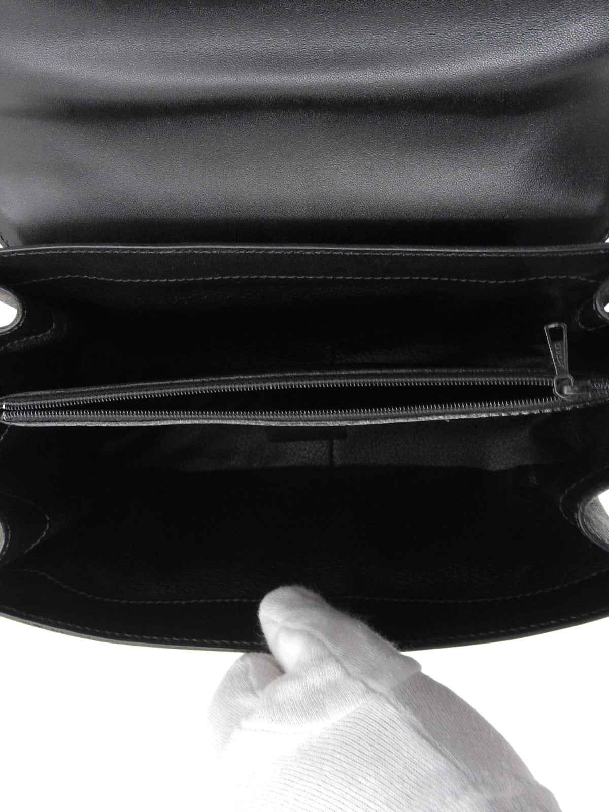 マカダムパターンロゴチャーム2wayバッグ ブラウン/ブラック