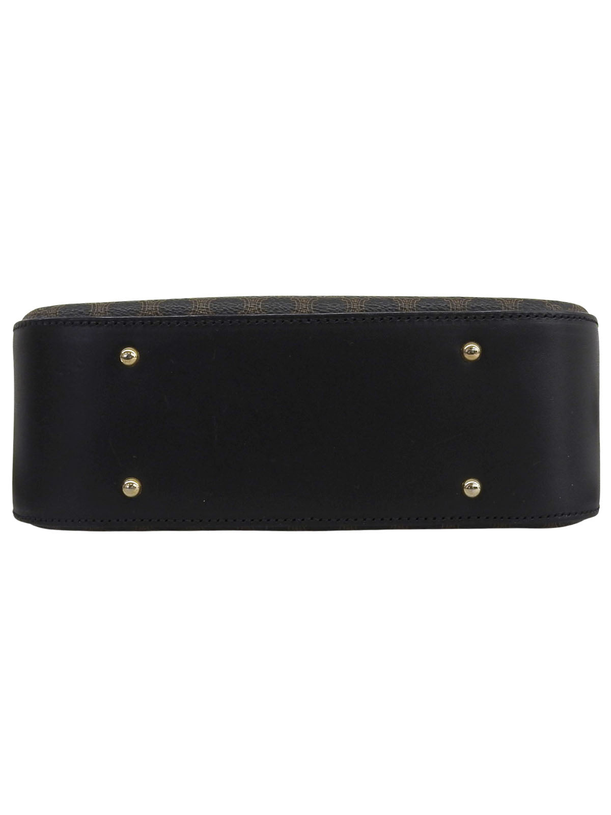 マカダムパターンロゴチャーム2wayバッグ ブラウン/ブラック