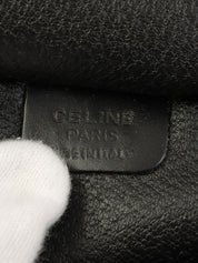 マカダムパターンロゴステッチバニティバッグ ブラウン/ブラック