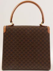 棕色沥青图案旋转锁扣式Logo铭牌双向袋