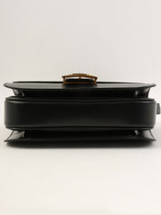 ホースキャリッジプレートショルダーバッグ ブラック