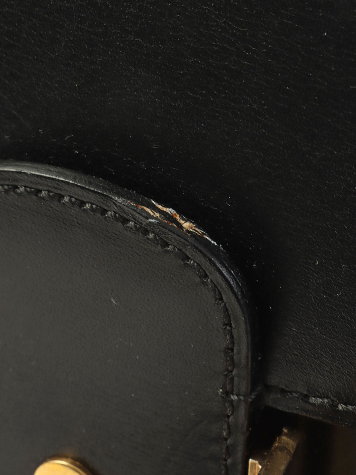 ホースキャリッジプレートショルダーバッグ ブラック