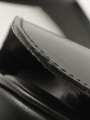 马车图案黑色单肩包