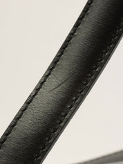 ホースキャリッジプレートショルダーバッグ ブラック