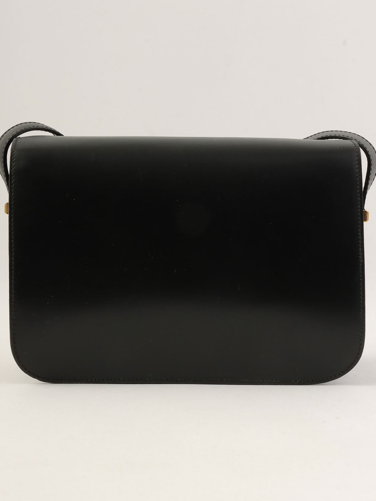 ホースキャリッジプレートショルダーバッグ ブラック