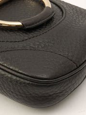 Horsebit Plate Mini Handbag Black