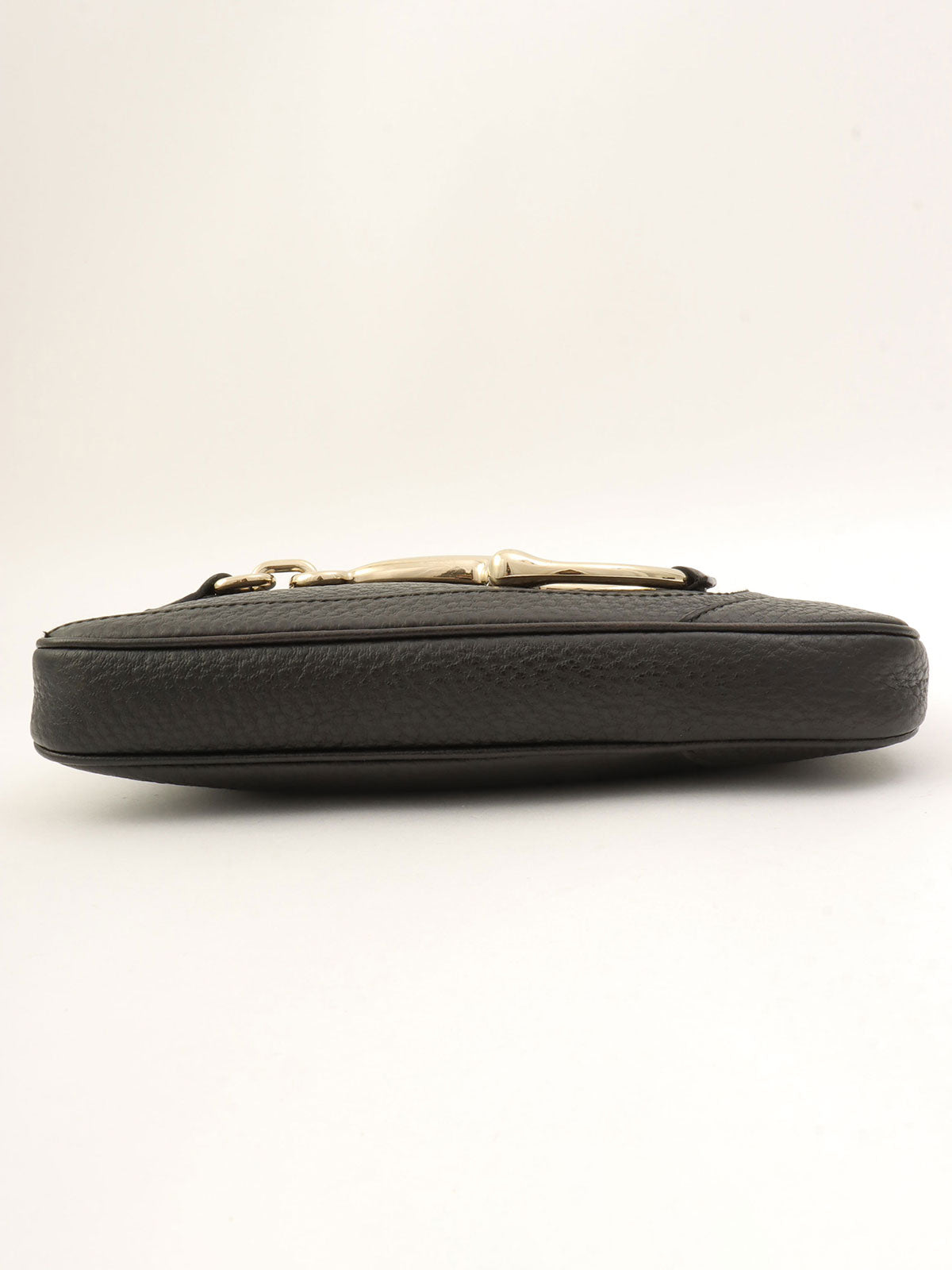 Horsebit Plate Mini Handbag Black