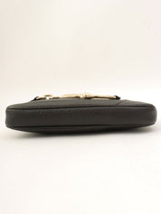 Horsebit Plate Mini Handbag Black
