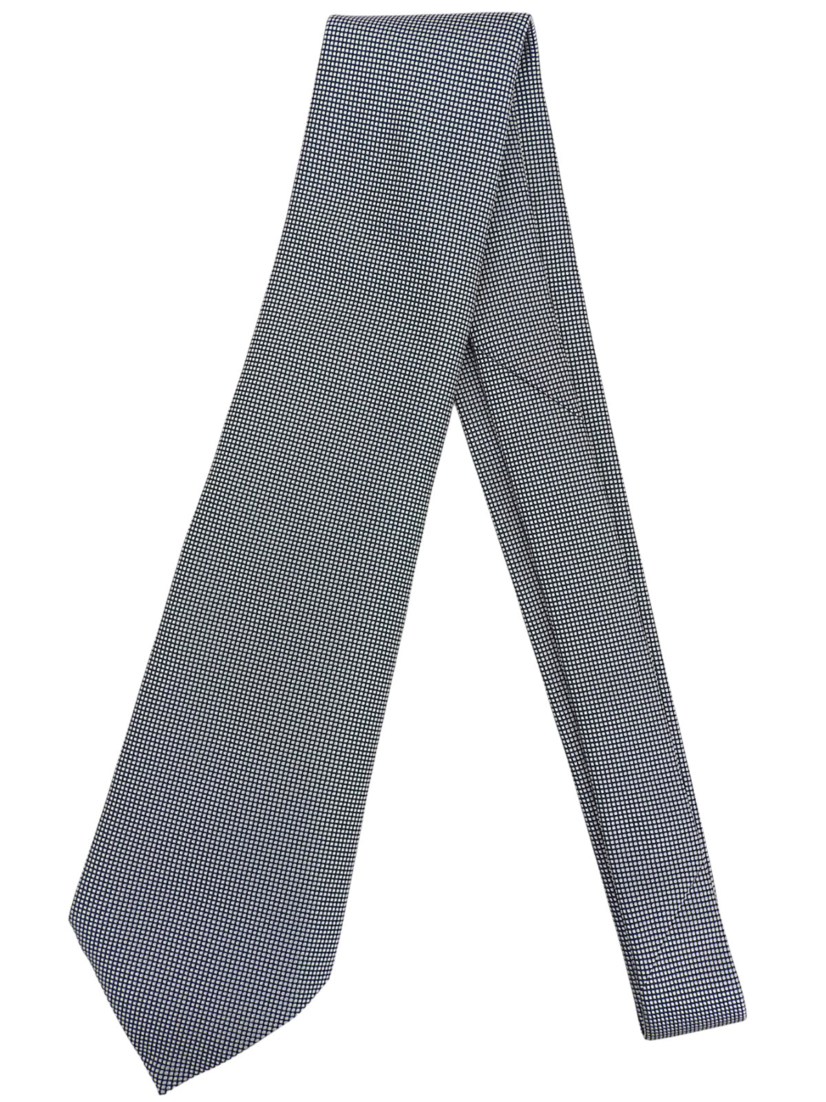 Design Pattern Tie White/Navy