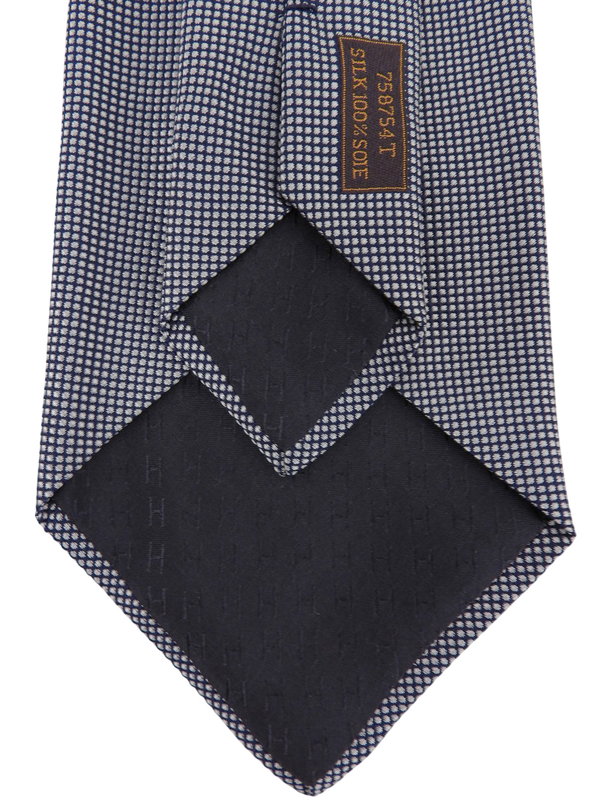 Design Pattern Tie White/Navy