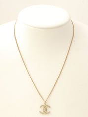 2008 Rhinestone CC Mark Necklace, Gold