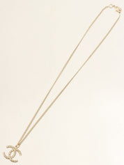 2008 Rhinestone CC Mark Necklace, Gold
