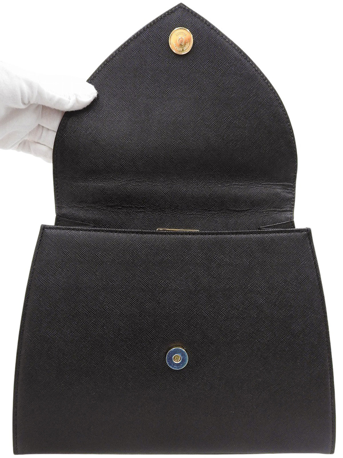 黑色压纹Logo手提包