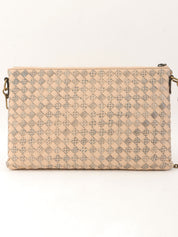 Intrecciato Chain Wallet Pink Beige