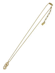 Logo Plate Necklace Gold