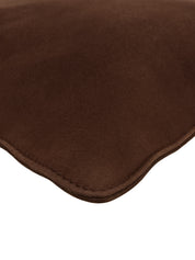 Suede Anagram Logo Embossed Tote Bag, Brown