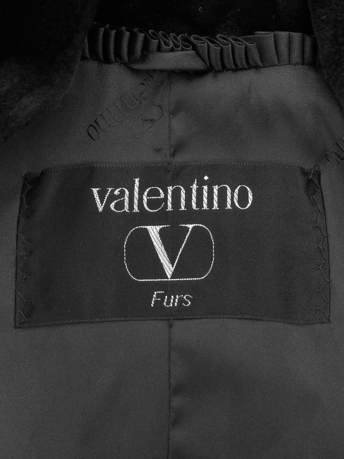 Sheared mink fur long jacket in dark brown