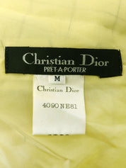 Check Pattern Short Sleeve Dress in Yellow