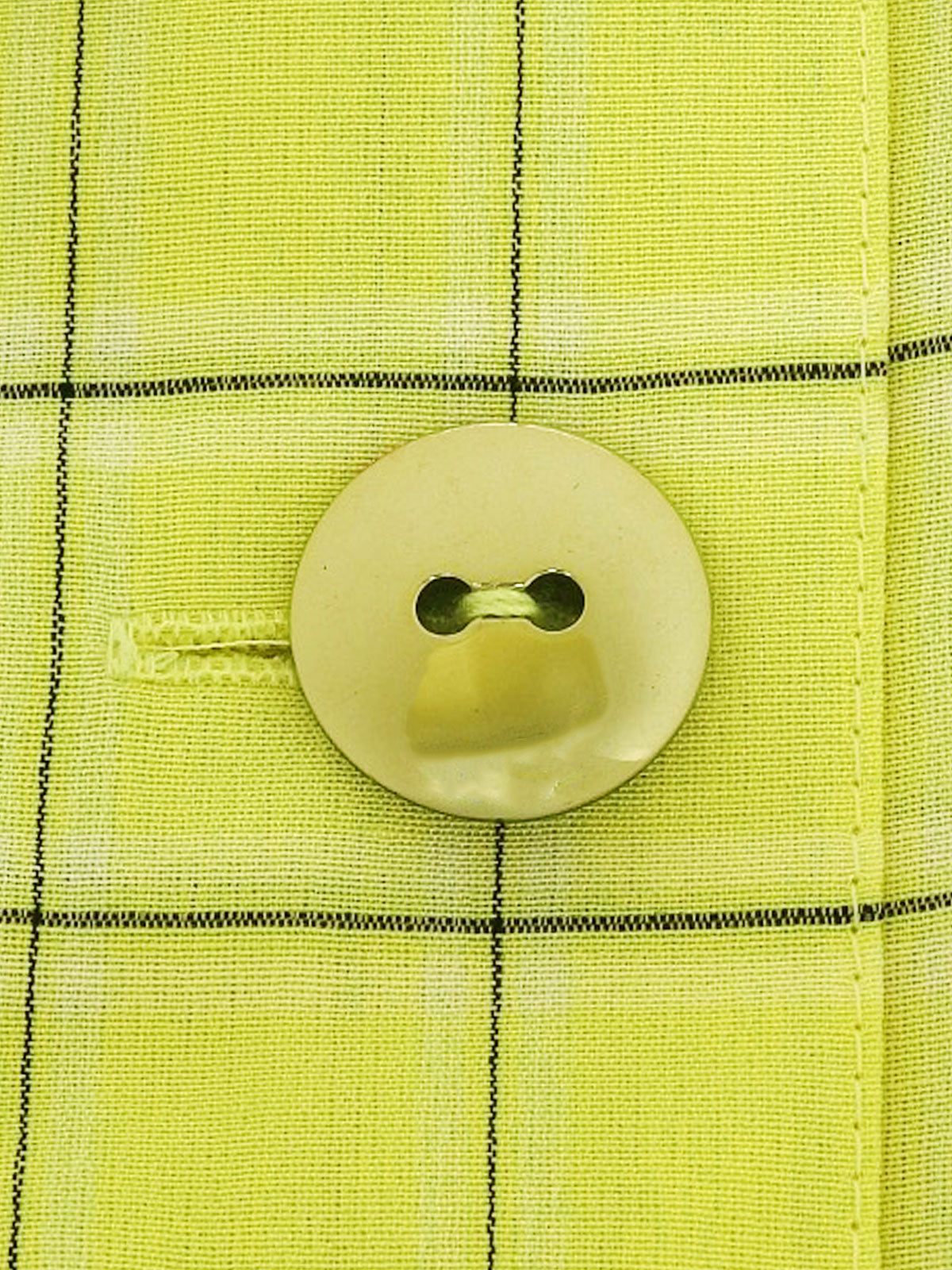 Check Pattern Short Sleeve Dress in Yellow