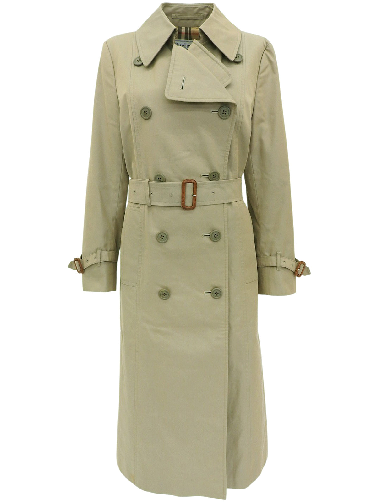 Nova Check Lining Trench Coat Khaki