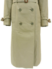 Nova Check Lining Trench Coat Khaki