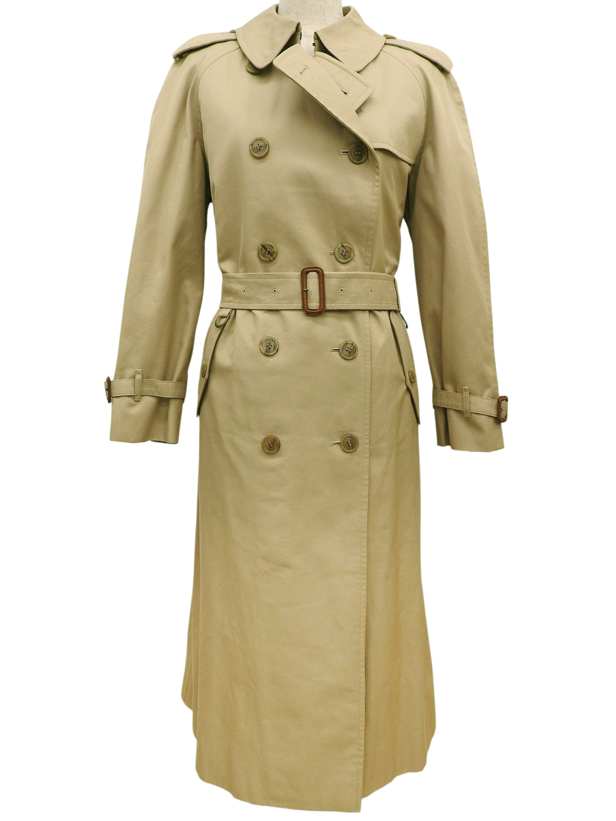 Nova Check Lining Trench Coat in Beige