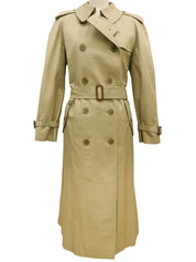 Nova Check Lining Trench Coat in Beige