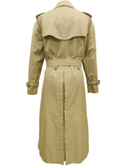 Nova Check Lining Trench Coat in Beige