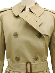 Nova Check Lining Trench Coat in Beige