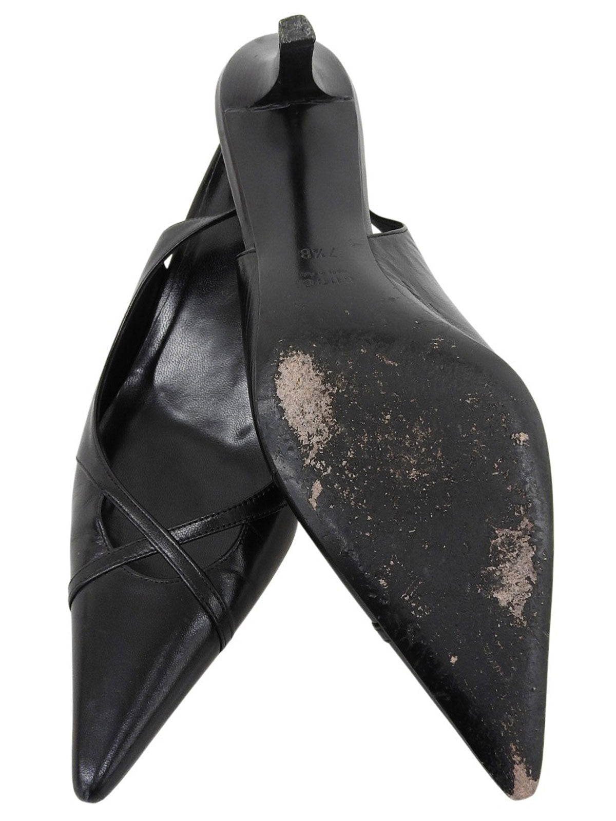 GGロゴチャーム付きミュール ブラック