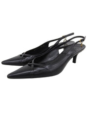 GGロゴチャーム付きミュール ブラック