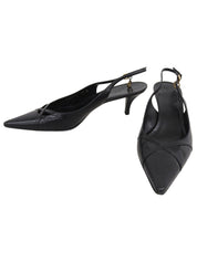 GGロゴチャーム付きミュール ブラック