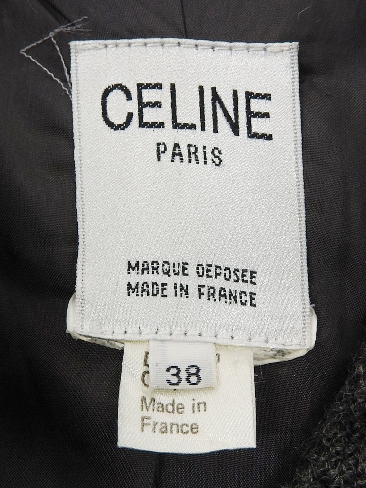 バイカラーロゴボタンセットアップ グレー/ブラック