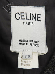 バイカラーロゴボタンセットアップ グレー/ブラック