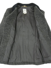 バイカラーロゴボタンセットアップ グレー/ブラック