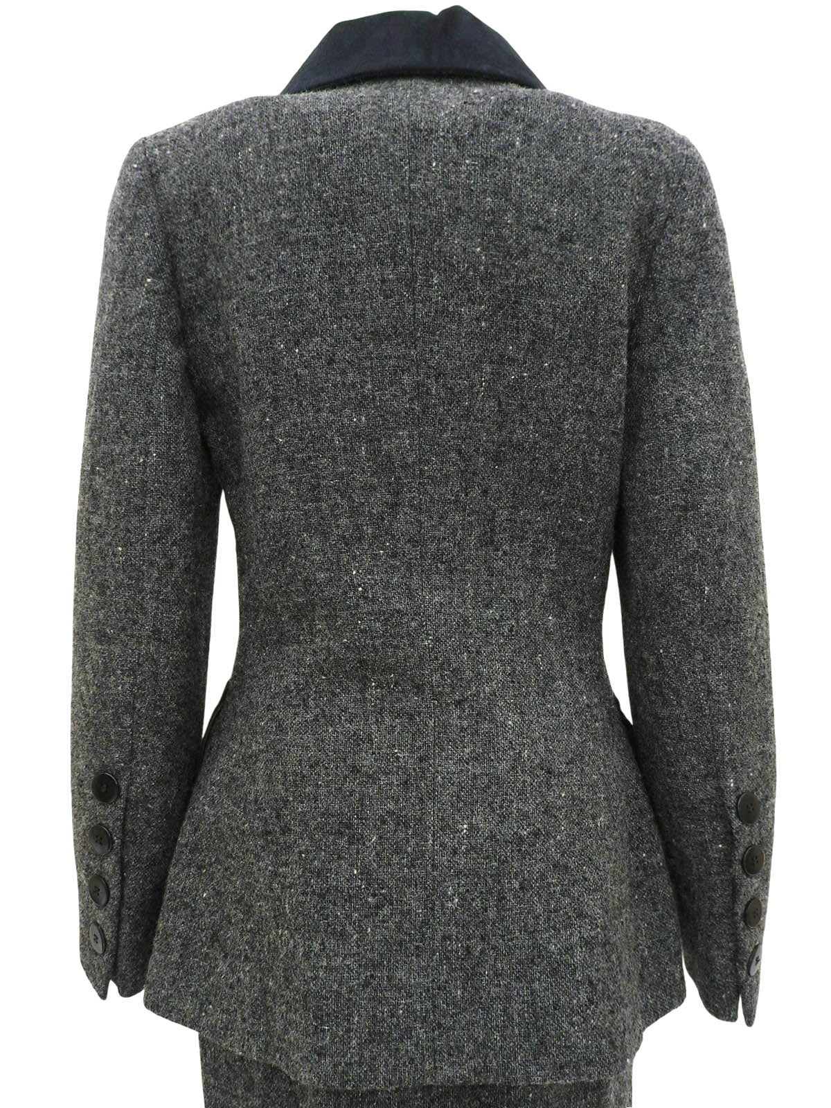 バイカラーロゴボタンセットアップ グレー/ブラック