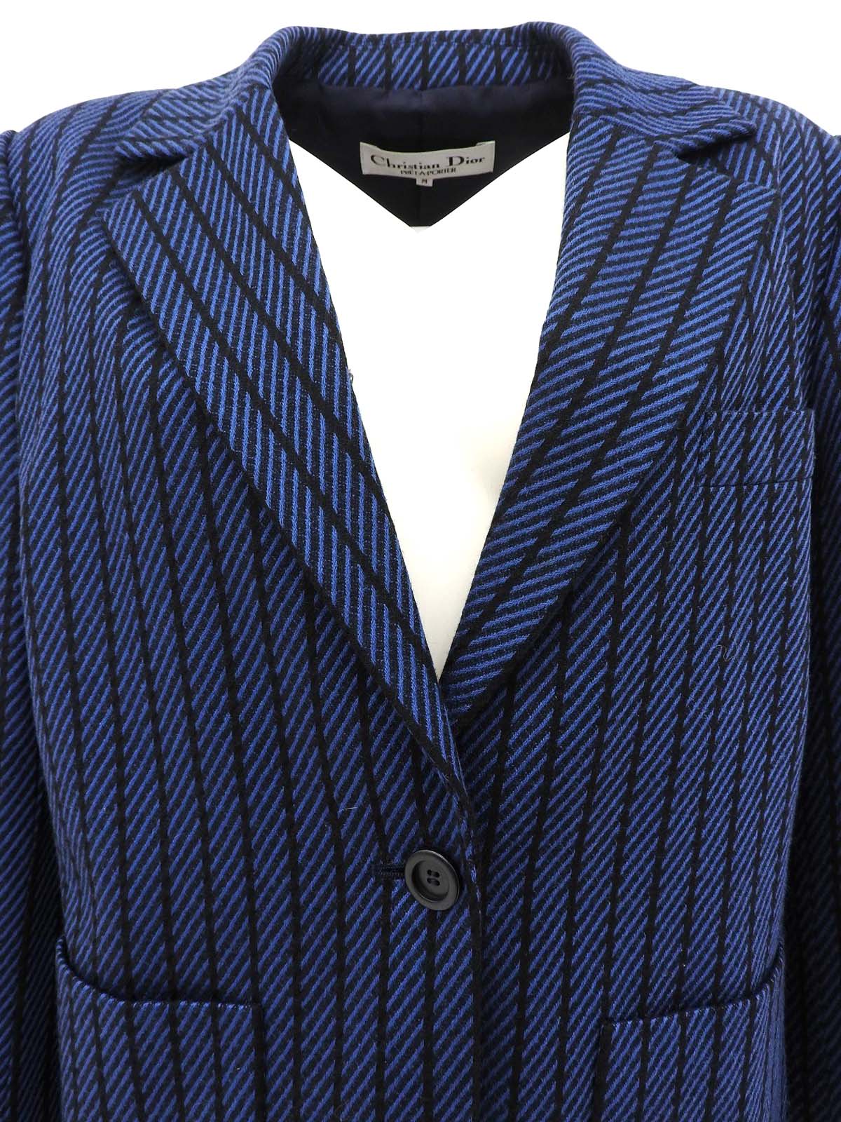 Striped Pattern Jacket Black/Blue