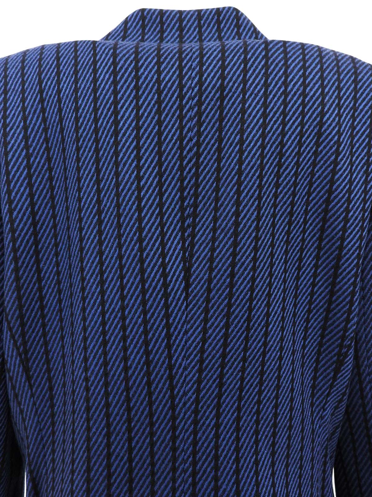Striped Pattern Jacket Black/Blue