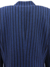 Striped Pattern Jacket Black/Blue