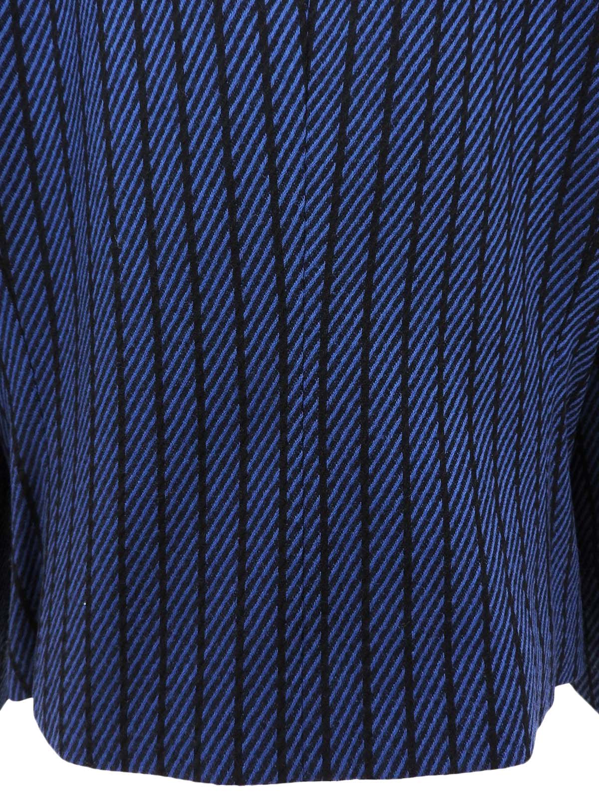 Striped Pattern Jacket Black/Blue