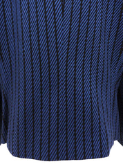 Striped Pattern Jacket Black/Blue