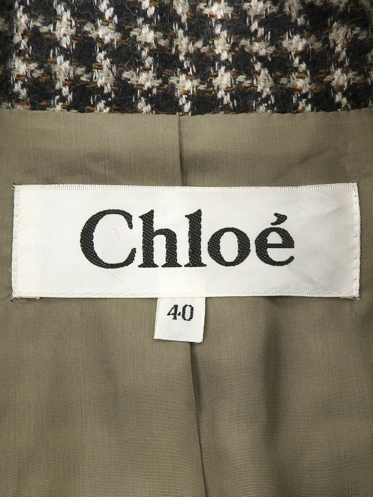 Houndstooth pattern set in black/brown/multi