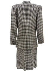 Houndstooth pattern set in black/brown/multi