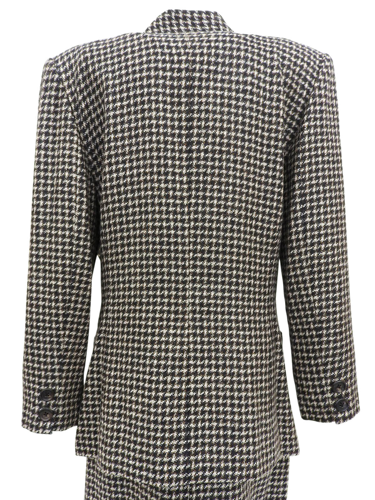 Houndstooth pattern set in black/brown/multi