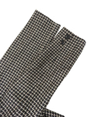 Houndstooth pattern set in black/brown/multi